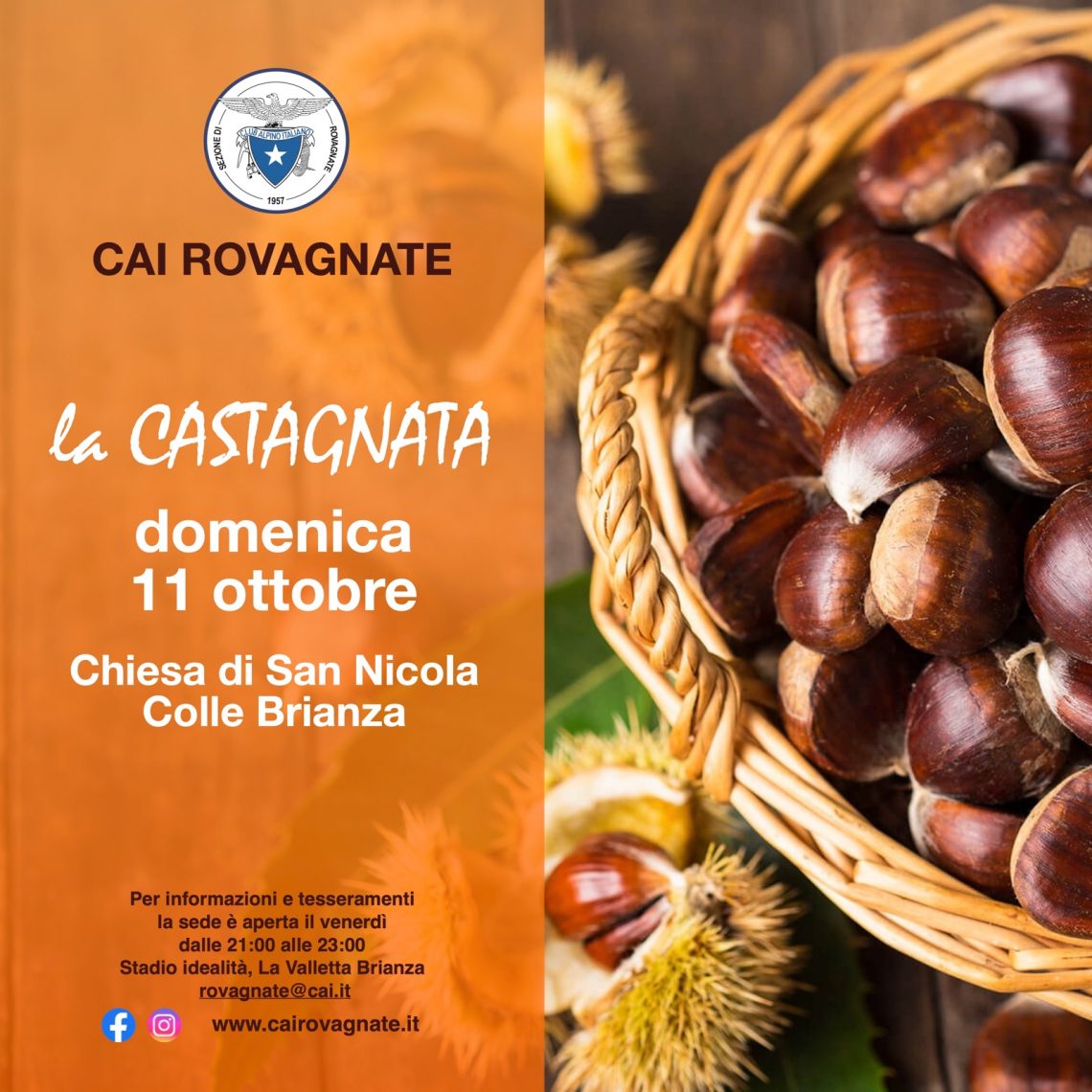 locandina Castagnata CAI Rovagnate